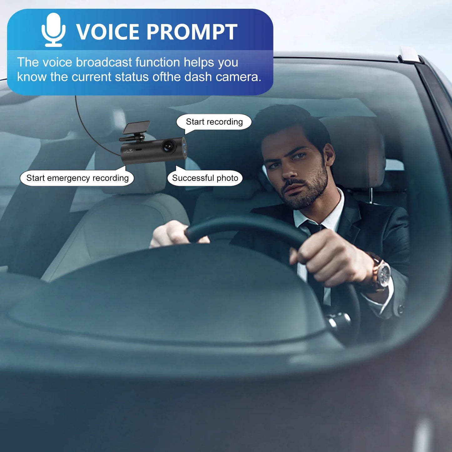 DriveCore WiFi Dash Cam — With 24H Parking Monitor