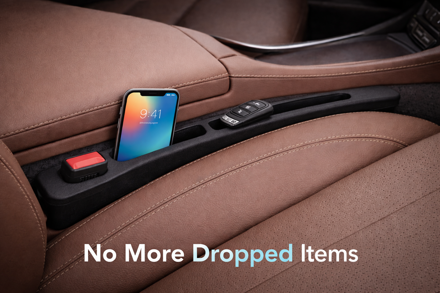 DriveCore Seat Gap Filler — Console Organizer (2-Pack)