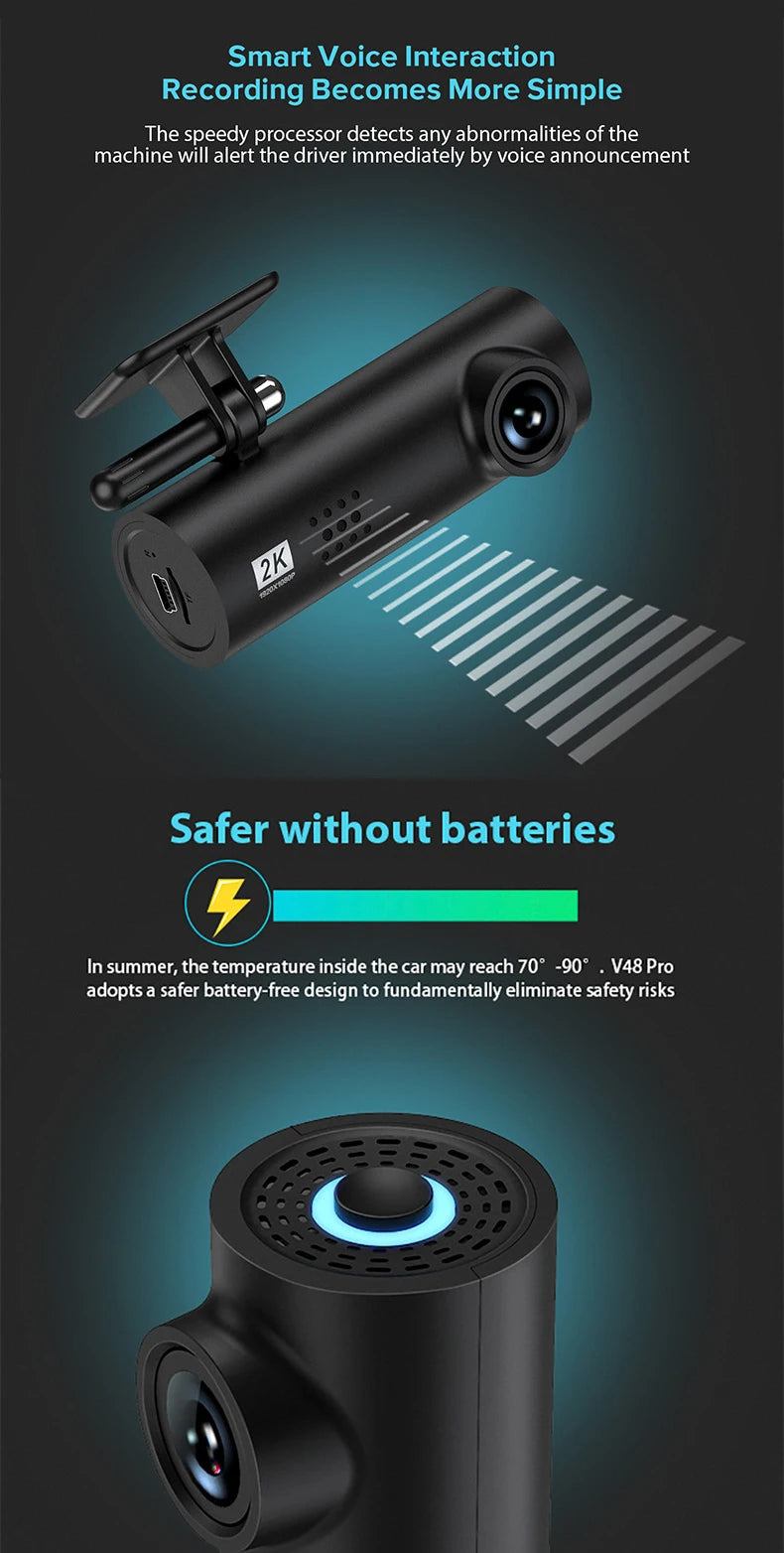 DriveCore WiFi Dash Cam — With 24H Parking Monitor