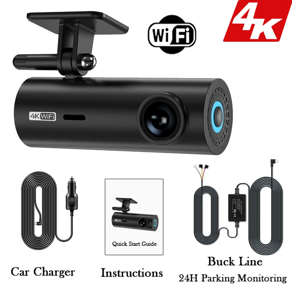 DriveCore WiFi Dash Cam — With 24H Parking Monitor
