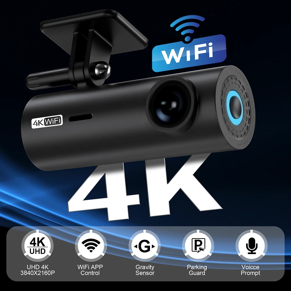 DriveCore WiFi Dash Cam — With 24H Parking Monitor