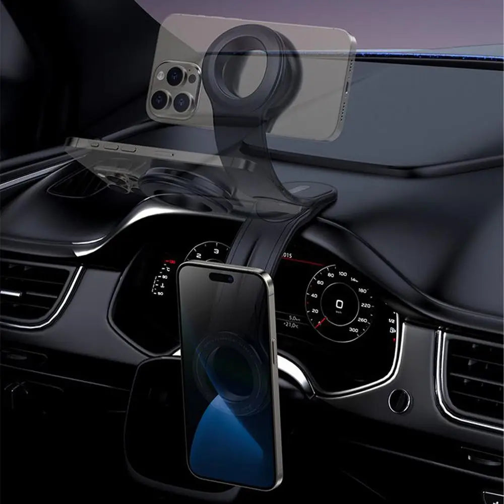 DriveCore Adjustable Magnetic Car Phone Holder — Bendable Arm Dashboard Mount
