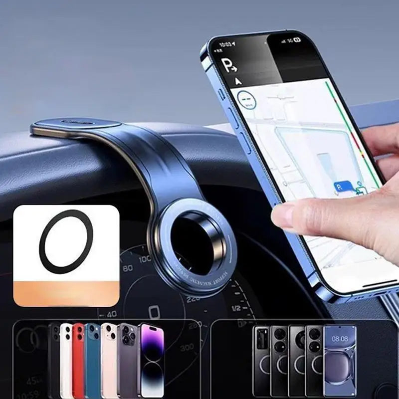 DriveCore Adjustable Magnetic Car Phone Holder — Bendable Arm Dashboard Mount