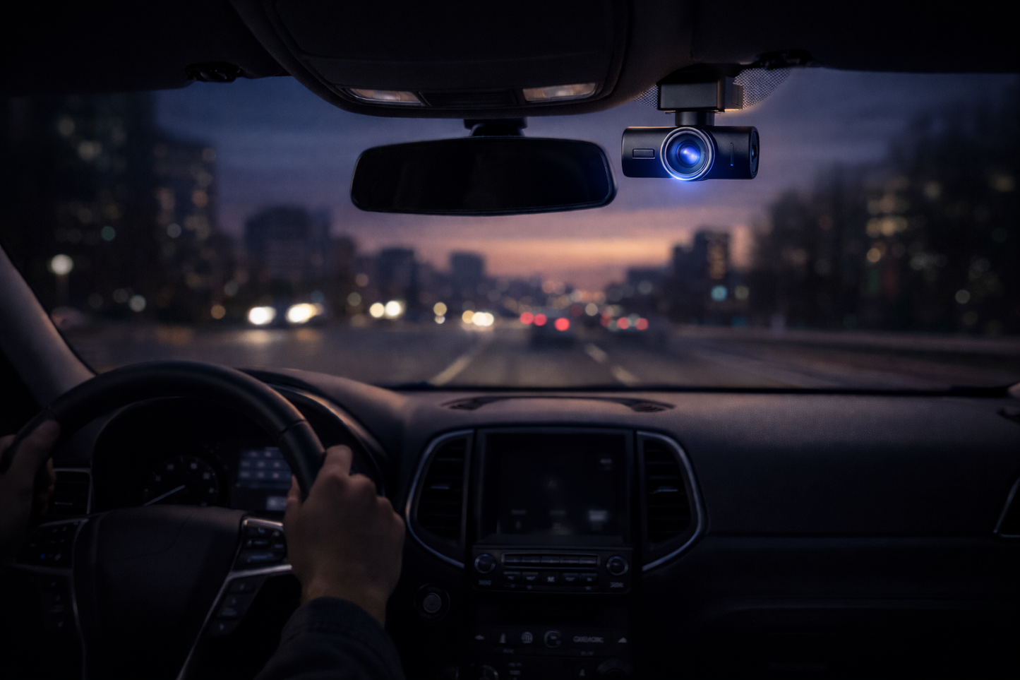 DriveCore M300S 4K Dash Cam — Front & Rear, Built-in GPS, WiFi & Voice Control