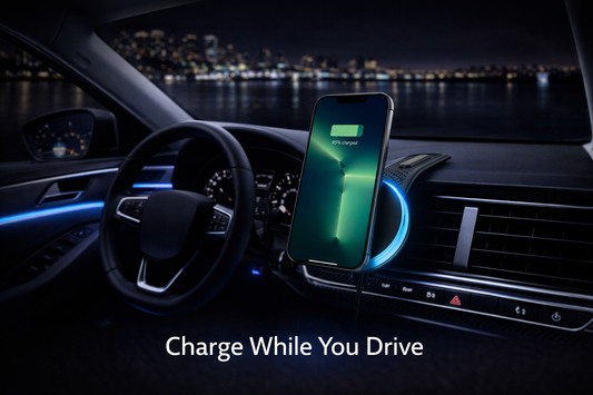 DriveCore Magnetic Wireless Car Charger — 15W Fast Charging Phone Mount